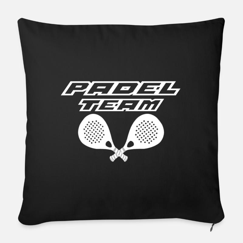 Padel Team - Sofakissen mit Füllung 45 x 45 cm - Schwarz