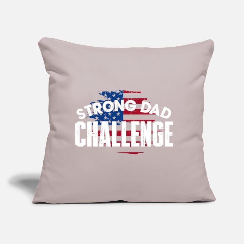 Strong Dad Challenge Sofa pillow with filling 45cm x 45cm
