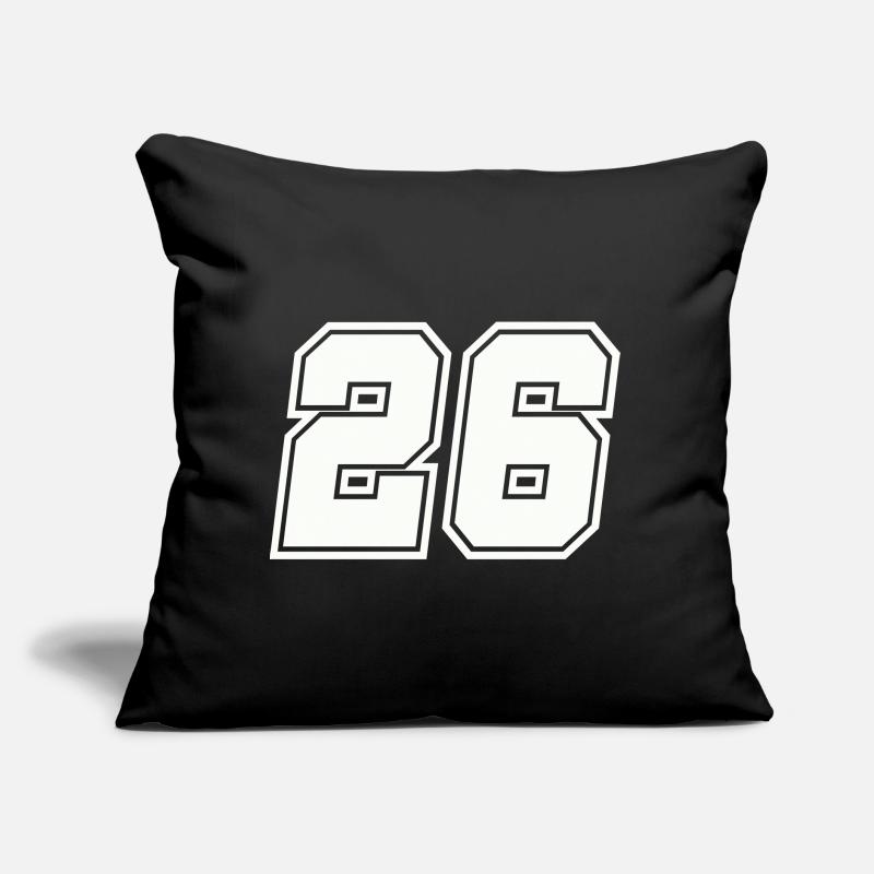 Numéro 26 Coussin et housse de 45 x 45 cm