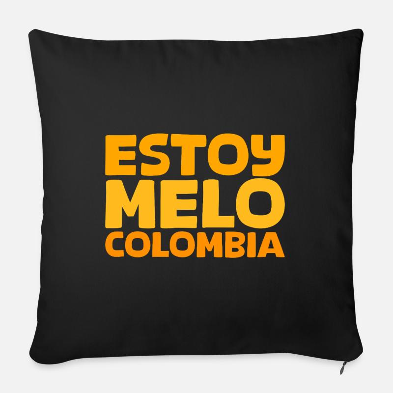 ESTOY MELO - Sofakissen mit Füllung 45 x 45 cm - Schwarz