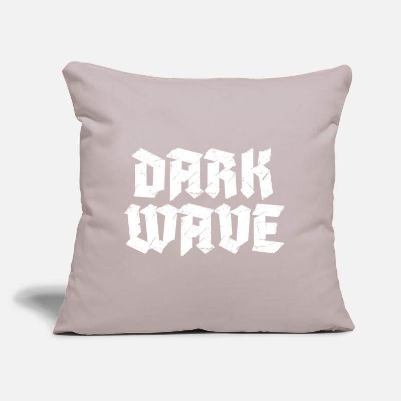 Conception du logo typographique Dark Wave Coussin et housse de 45 x 45 cm