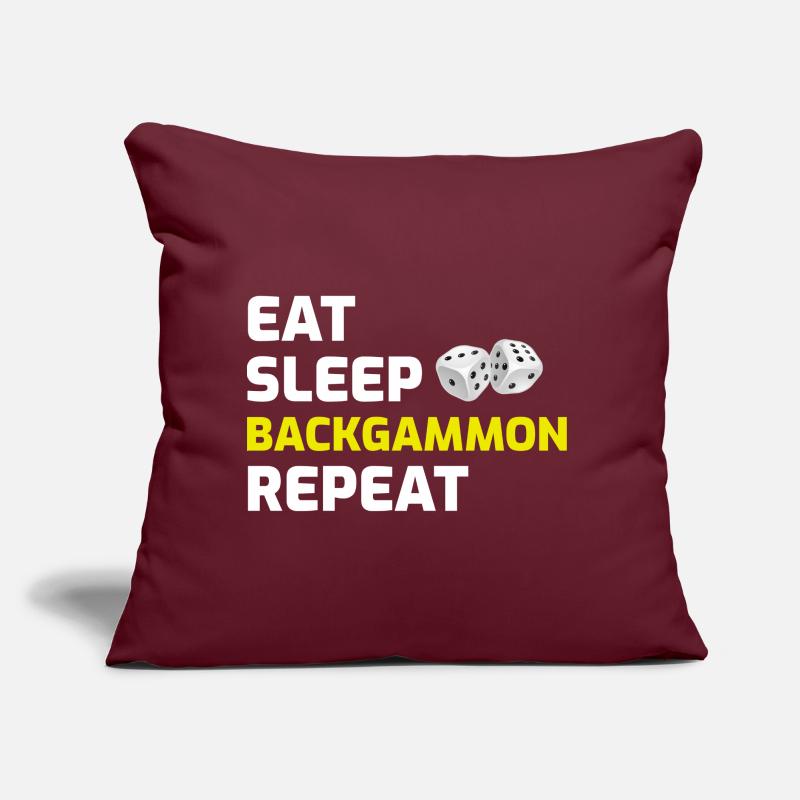 Backgammon Player Board Game Funny Sayings Gift Sofa pillow with filling 45cm x 45cm
