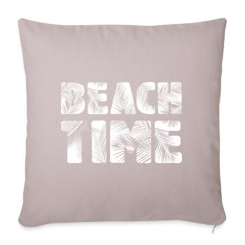 Beach Time - Sofakissen mit Füllung 45 x 45 cm - helles Taupe - Vorne