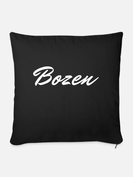 Bozen - Sofakissen mit Füllung 45 x 45 cm - Schwarz