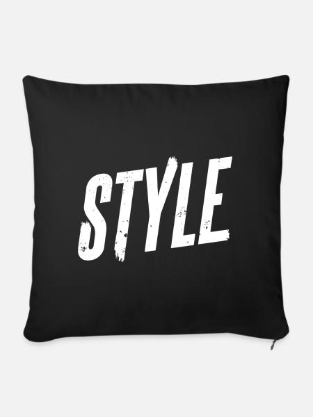 Style - Sofakissen mit Füllung 45 x 45 cm - Schwarz