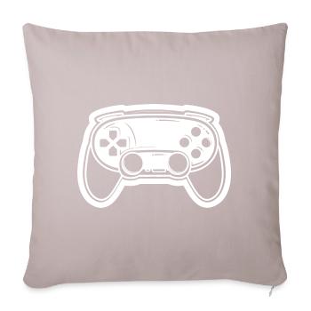 Video Game Controller Drawing - Sofa pillow with filling 45cm x 45cm - light taupe - Front