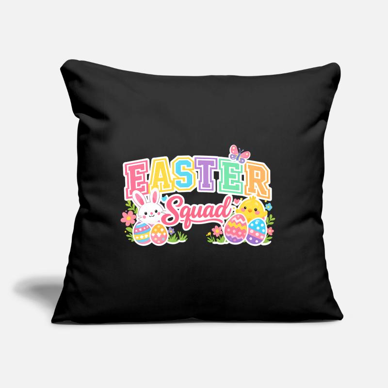 Ostern Squad Bunte Eier Küken Sofakissen mit Füllung 45 x 45 cm