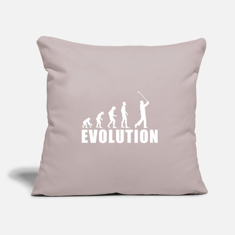 EVOLUTION GOLF Golfspieler Golfschläger Geschenk Sofakissen mit Füllung 45 x 45 cm