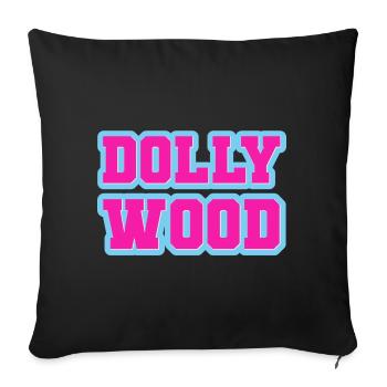 DOLLYWOOD - HOLLYWOOD - AMERICA - UNITED STATES - Sofakissen mit Füllung 45 x 45 cm - Schwarz - Vorne