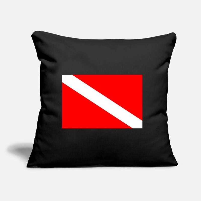Drapeau de plongée Coussin et housse de 45 x 45 cm