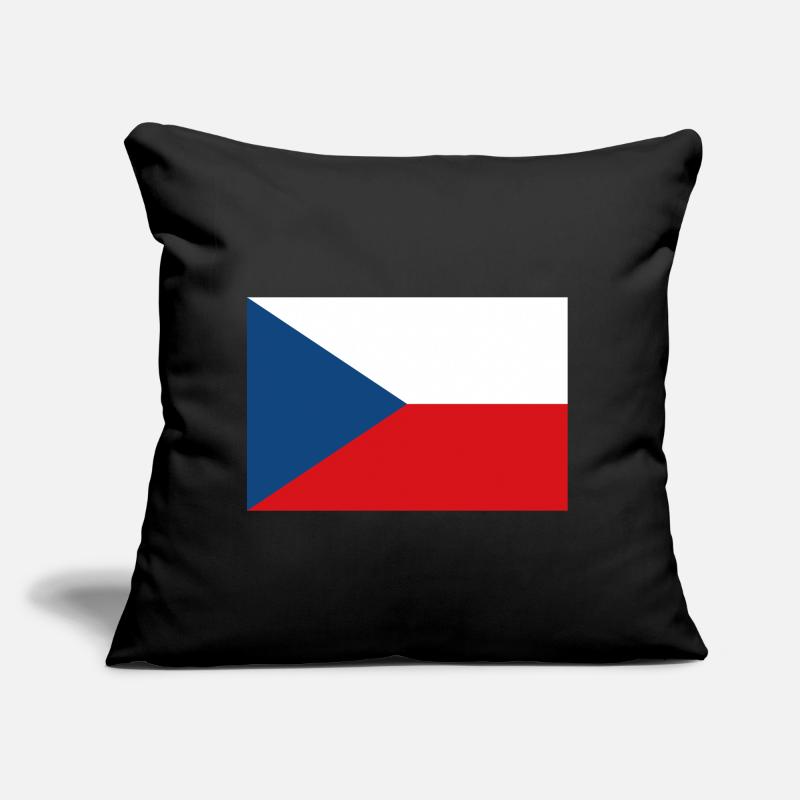 Tchéquie drapeau tchèque drapeau Coussin et housse de 45 x 45 cm