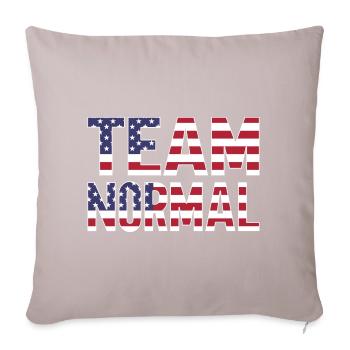 Team Normal - Sofa pillow with filling 45cm x 45cm - light taupe - Front