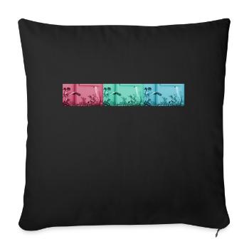 BikeLife Bird - Sofakissen mit Füllung 45 x 45 cm - Schwarz - Vorne
