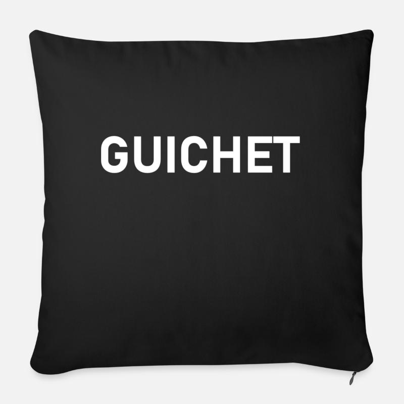 GUICHET - Coussin et housse de 45 x 45 cm - noir