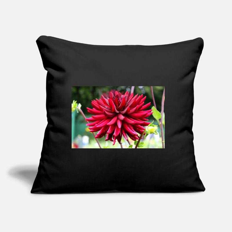 Dahlia Fleur Rouge, Fleur Coussin et housse de 45 x 45 cm