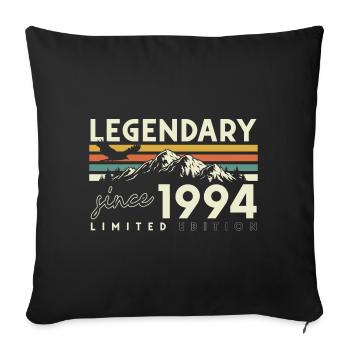 Legendary Since 1994 Vintage Vintage Birthday - Sofa pillow with filling 45cm x 45cm - black - Front