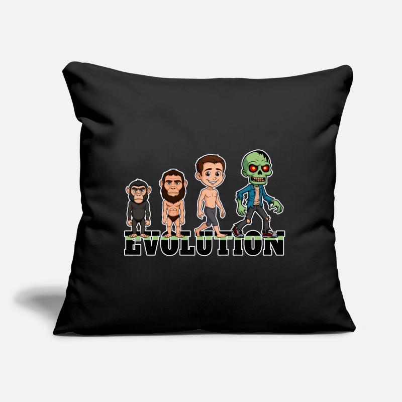 Évolution Zombie Coussin et housse de 45 x 45 cm