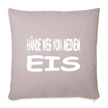 Glace - Coussin et housse de 45 x 45 cm - taupe clair - Devant