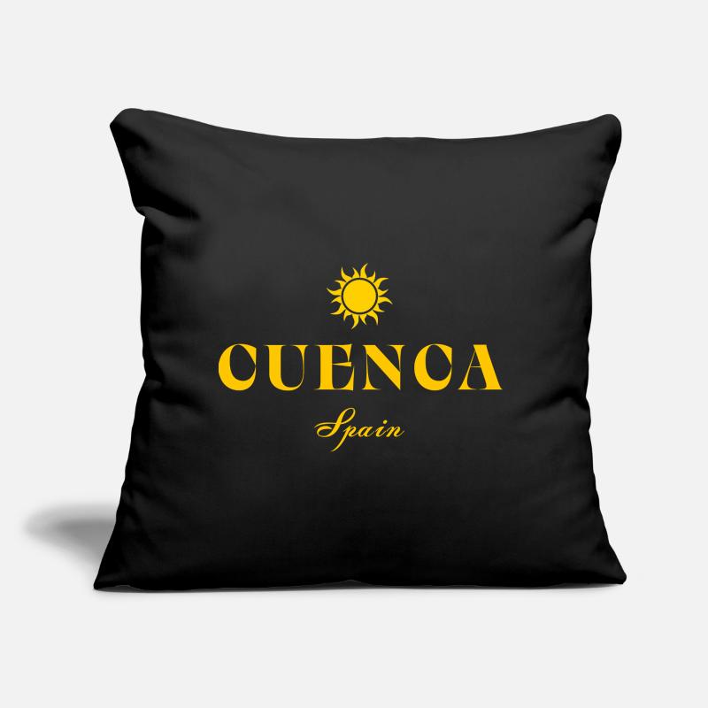 Cuenca Spain Sun Crest  Sofa pillow with filling 45cm x 45cm