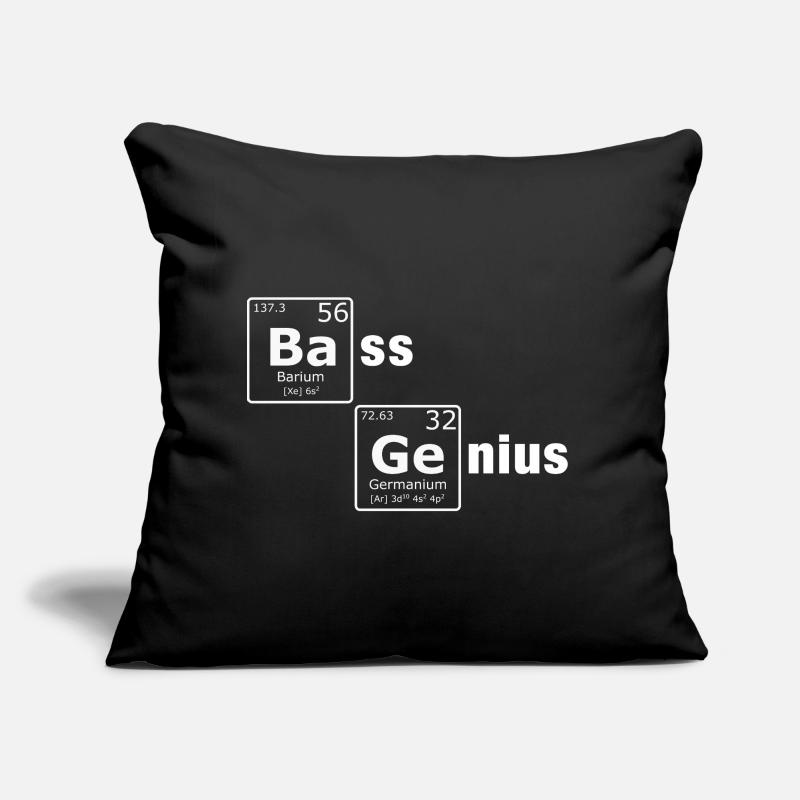 Génie de la basse Tableau périodique Éléments PSE Nerd Coussin et housse de 45 x 45 cm