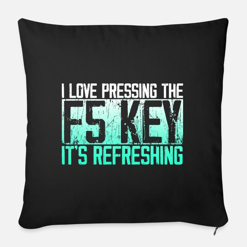 Lustiger Informatiker Spruch - Sofakissen mit Füllung 45 x 45 cm - Schwarz