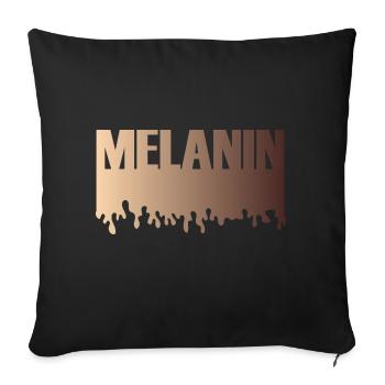 Juneteenth Day 1865, Freedom Day, Melanin - Sofa pillow with filling 45cm x 45cm - black - Front