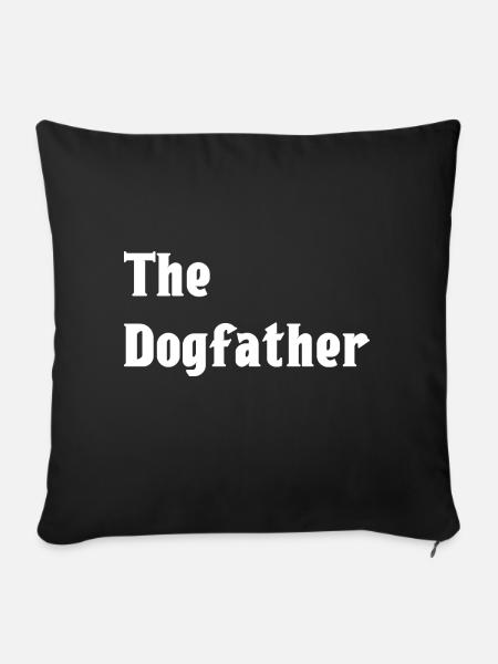 The Dogfather - Sofakissen mit Füllung 45 x 45 cm - Schwarz