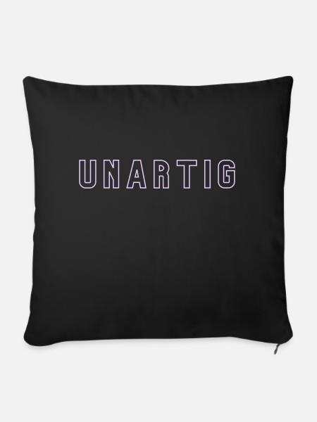 UNARTIG - Sofakissen mit Füllung 45 x 45 cm - Schwarz