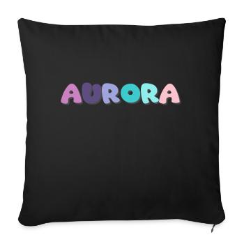 Name - Aurora - Sofakissen mit Füllung 45 x 45 cm - Schwarz - Vorne