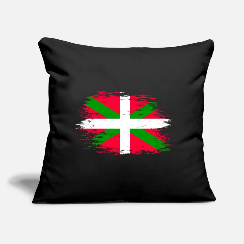 Drapeau basque utilisé Coussin et housse de 45 x 45 cm