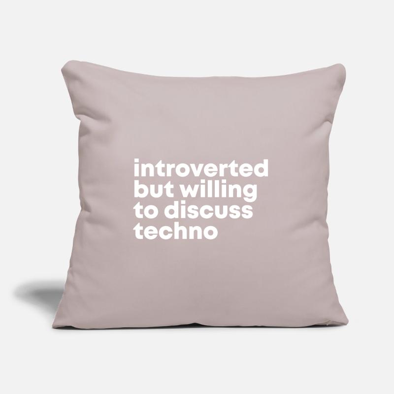 Techno Techno Techno Sofa pillow with filling 45cm x 45cm