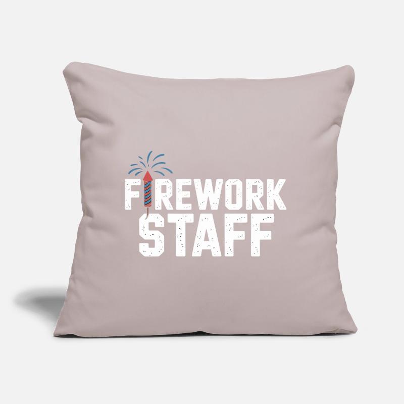 Firework Stuff Party Crew Jour de l'Indépendance 4e Coussin et housse de 45 x 45 cm