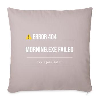 Error 404 - Morning.exe wurde nicht geladen - Sofakissen mit Füllung 45 x 45 cm - helles Taupe - Vorne