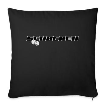 Schocken - Sofakissen mit Füllung 45 x 45 cm - Schwarz - Vorne