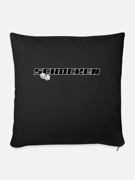 Schocken - Sofakissen mit Füllung 45 x 45 cm - Schwarz