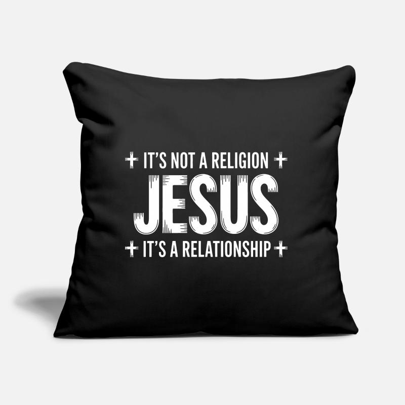 Ce n’est pas une religion, c’est une relation Coussin et housse de 45 x 45 cm