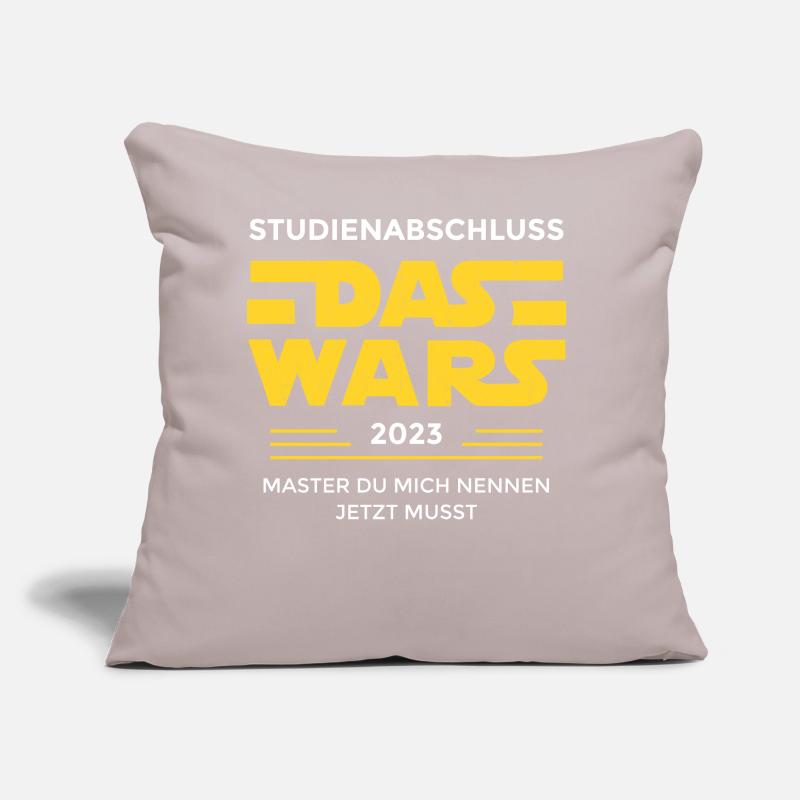 Studium Master Abschluss 2023 das wars Geschenk Sofakissen mit Füllung 45 x 45 cm