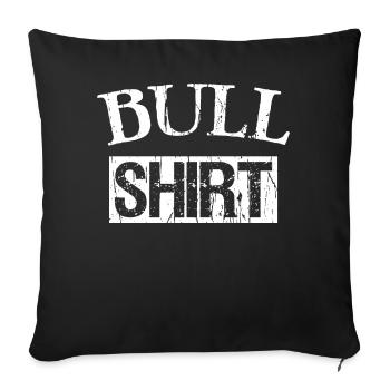 CHEMISE TAUREAU - Coussin et housse de 45 x 45 cm - noir - Devant