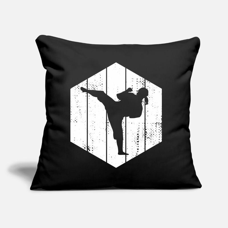 Fille de karaté Coussin et housse de 45 x 45 cm