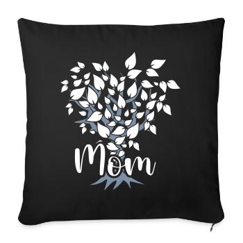 Mom - Coussin et housse de 45 x 45 cm - noir - Devant