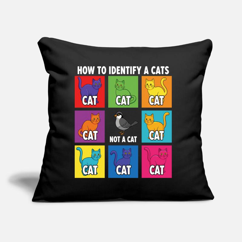 Guide d’identification des chats Coussin et housse de 45 x 45 cm