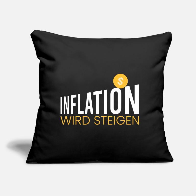 Inflation wird steigen Sofakissen mit Füllung 45 x 45 cm