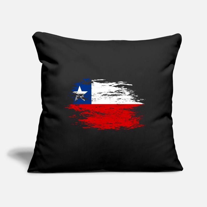 Drapeau chilien utilisé Coussin et housse de 45 x 45 cm