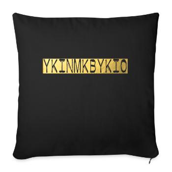 ykinmkbykio fetish kinky - Sofa pillow with filling 45cm x 45cm - black - Front
