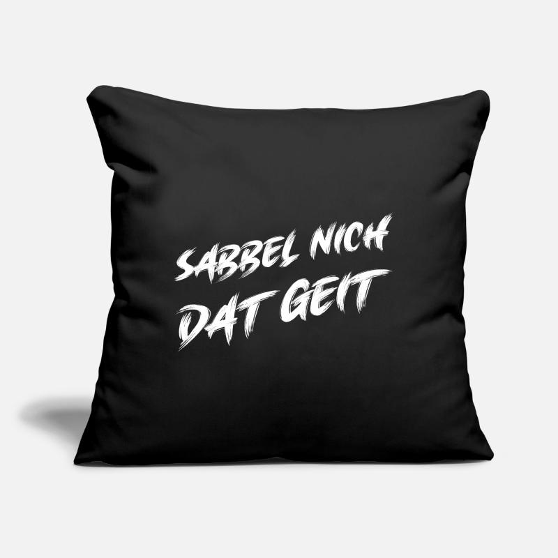 Ne bave pas, conception de dialecte amusante Coussin et housse de 45 x 45 cm