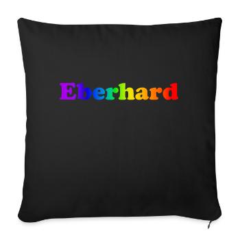 Eberhard - Sofakissen mit Füllung 45 x 45 cm - Schwarz - Vorne
