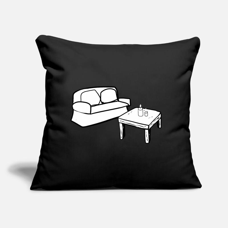 Wohnen Symbol Tisch Sofa Wohnzimmer Sofakissen mit Füllung 45 x 45 cm
