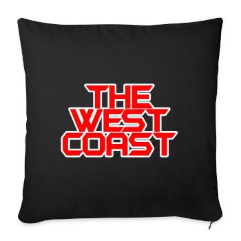 The West Coast - Sofakissen mit Füllung 45 x 45 cm - Schwarz - Vorne