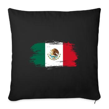 Mexico flag - Sofa pillow with filling 45cm x 45cm - black - Front