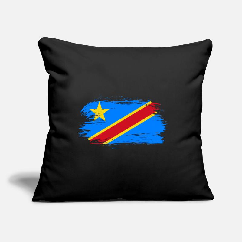 Drapeau du Congo Coussin et housse de 45 x 45 cm